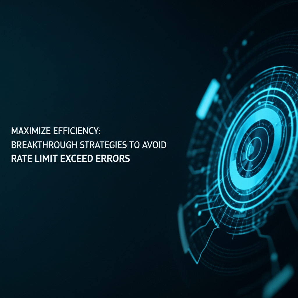 Maximize Efficiency: Breakthrough Strategies to Avoid Rate Limit Exceed Errors