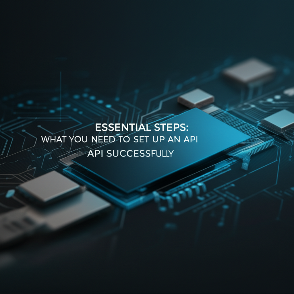 Essential Steps: What You Need to Set Up an API Successfully