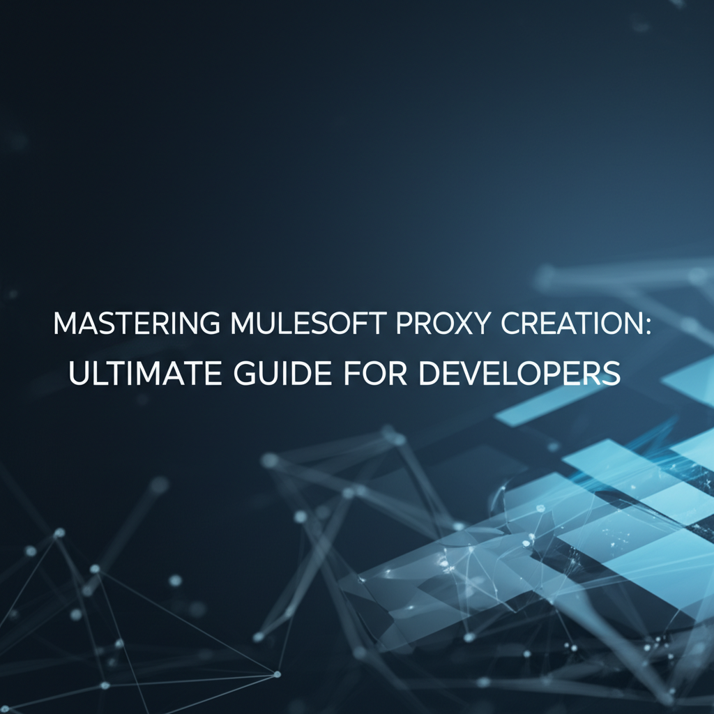 Mastering Mulesoft Proxy Creation: Ultimate Guide for Developers