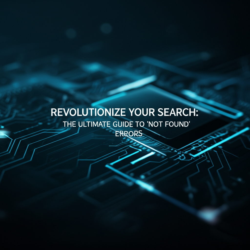 Revolutionize Your Search: The Ultimate Guide to 'Not Found' Errors