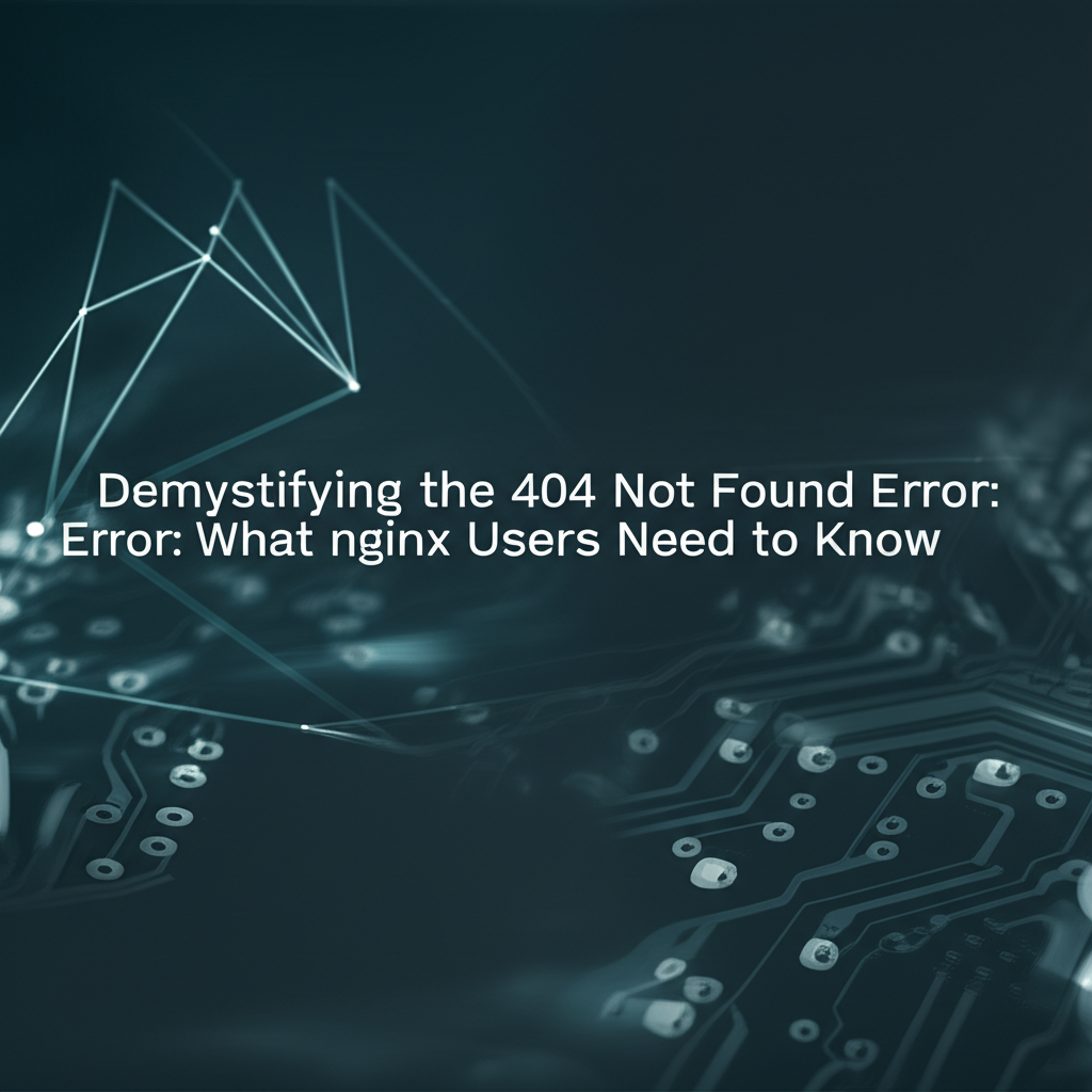 Demystifying the 404 Not Found Error: What nginx Users Need to Know