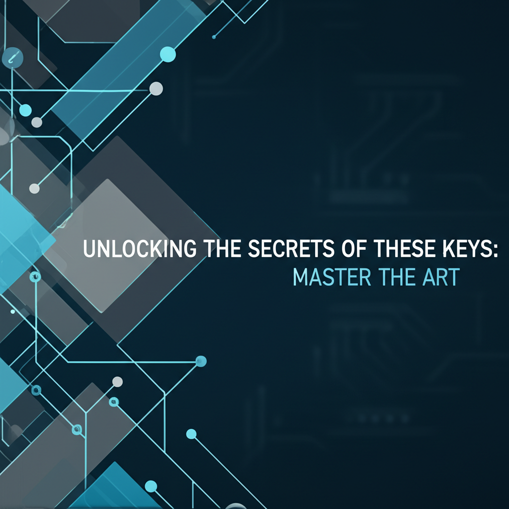 Unlocking the Secrets of These Keys: Master the Art