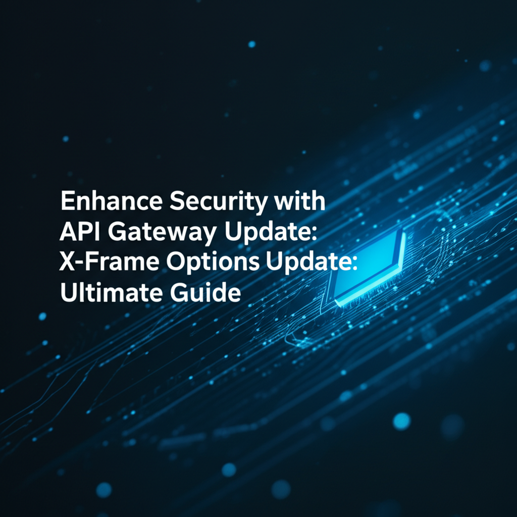 Enhance Security with API Gateway X-Frame Options Update: Ultimate Guide