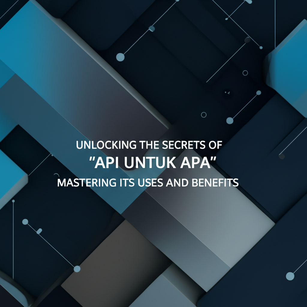 Unlocking the Secrets of 'API untuk apa': Mastering Its Uses and Benefits