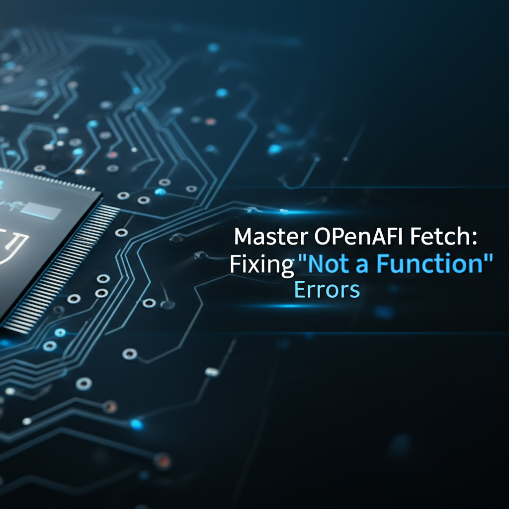 Master OpenAPI Fetch: Fixing 'Not a Function' Errors