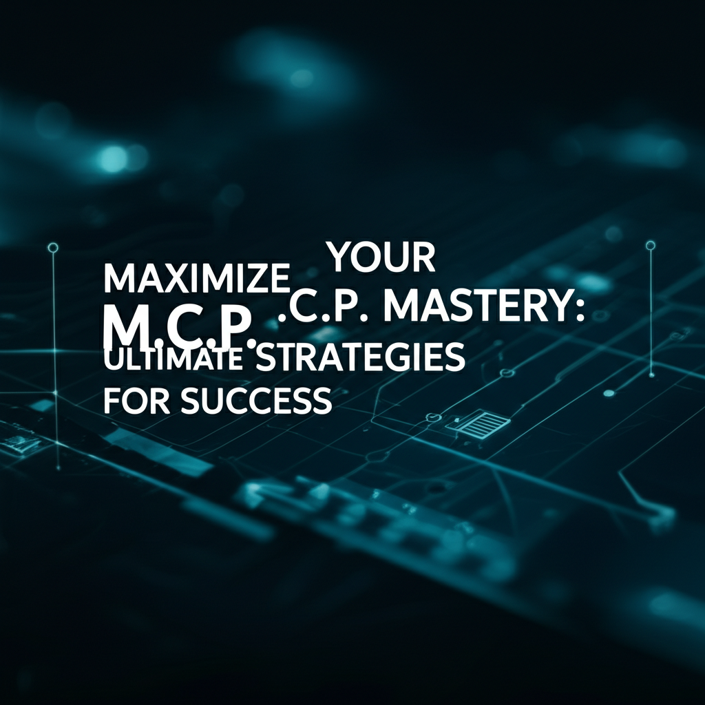Maximize Your M.C.P. Mastery: Ultimate Strategies for Success