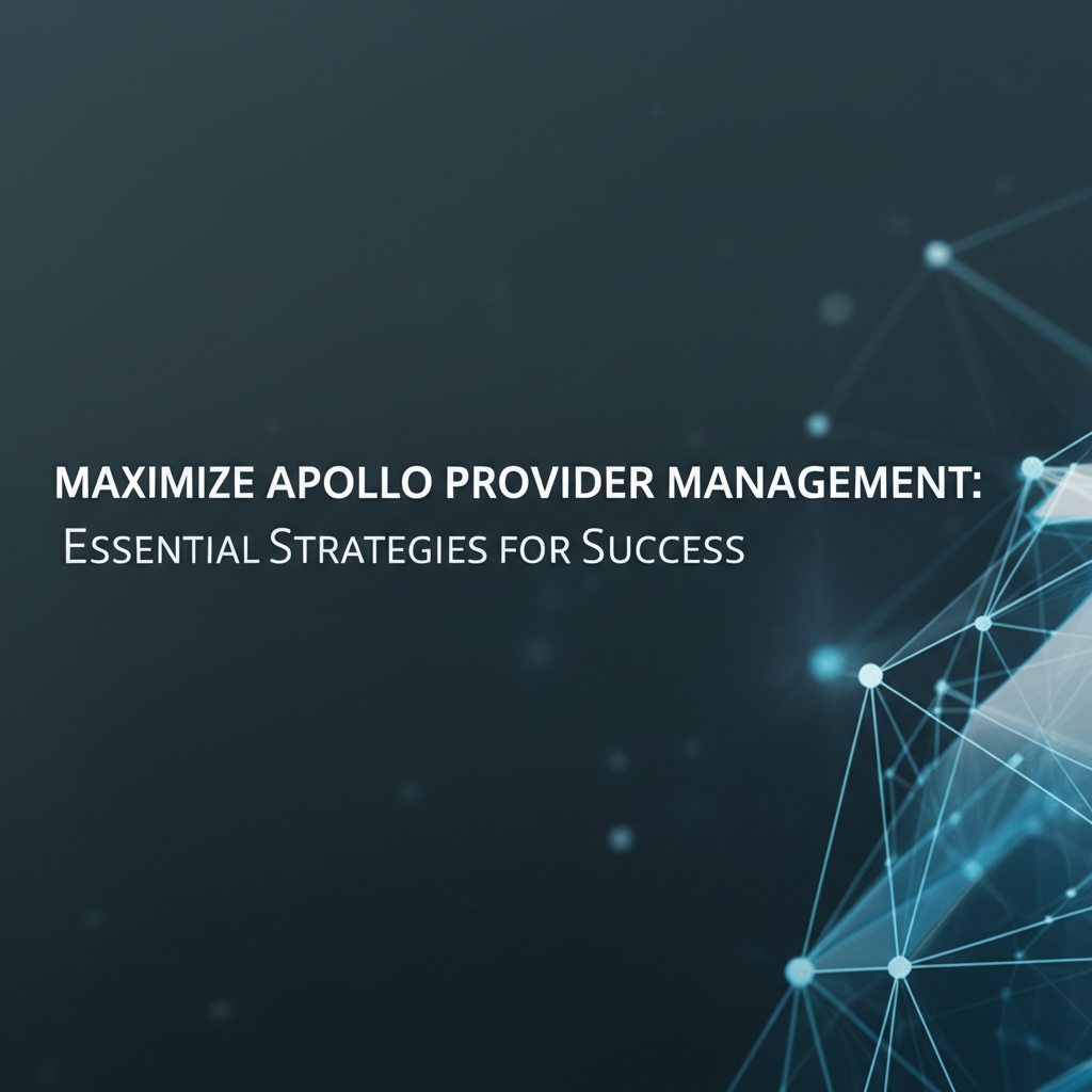 Maximize Apollo Provider Management: Essential Strategies for Success