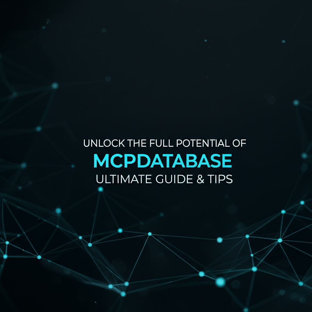 Unlock the Full Potential of MCPDatabase: Ultimate Guide & Tips
