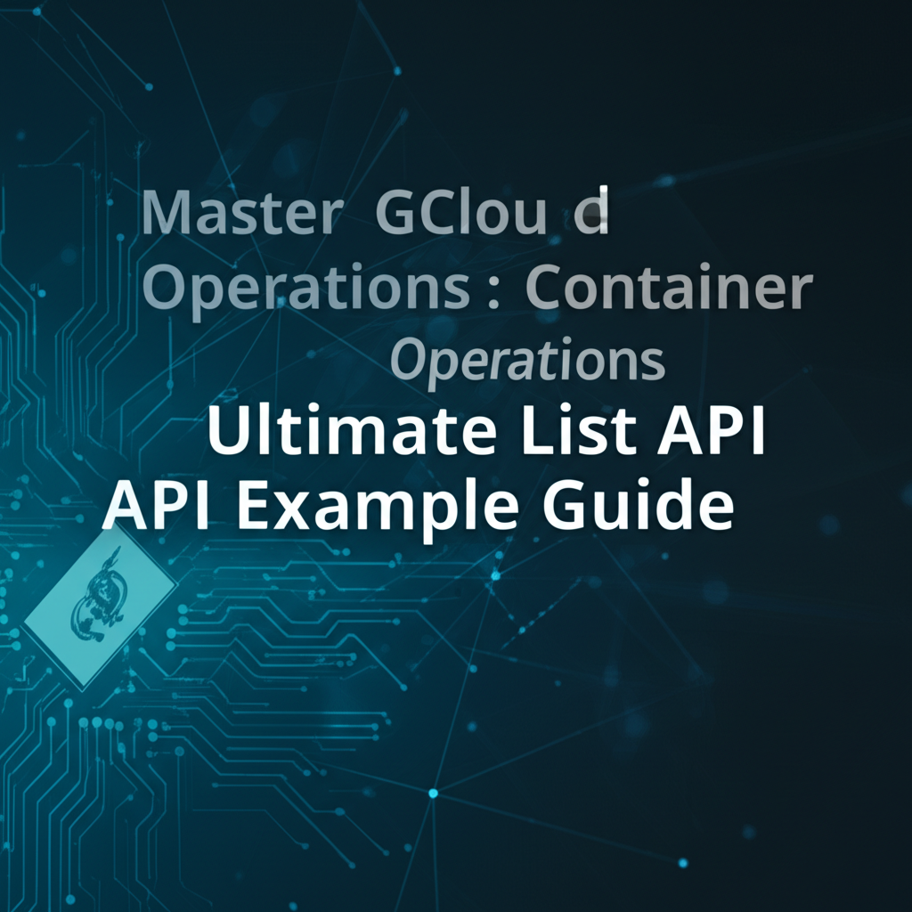 Master GCloud Container Operations: Ultimate List API Example Guide