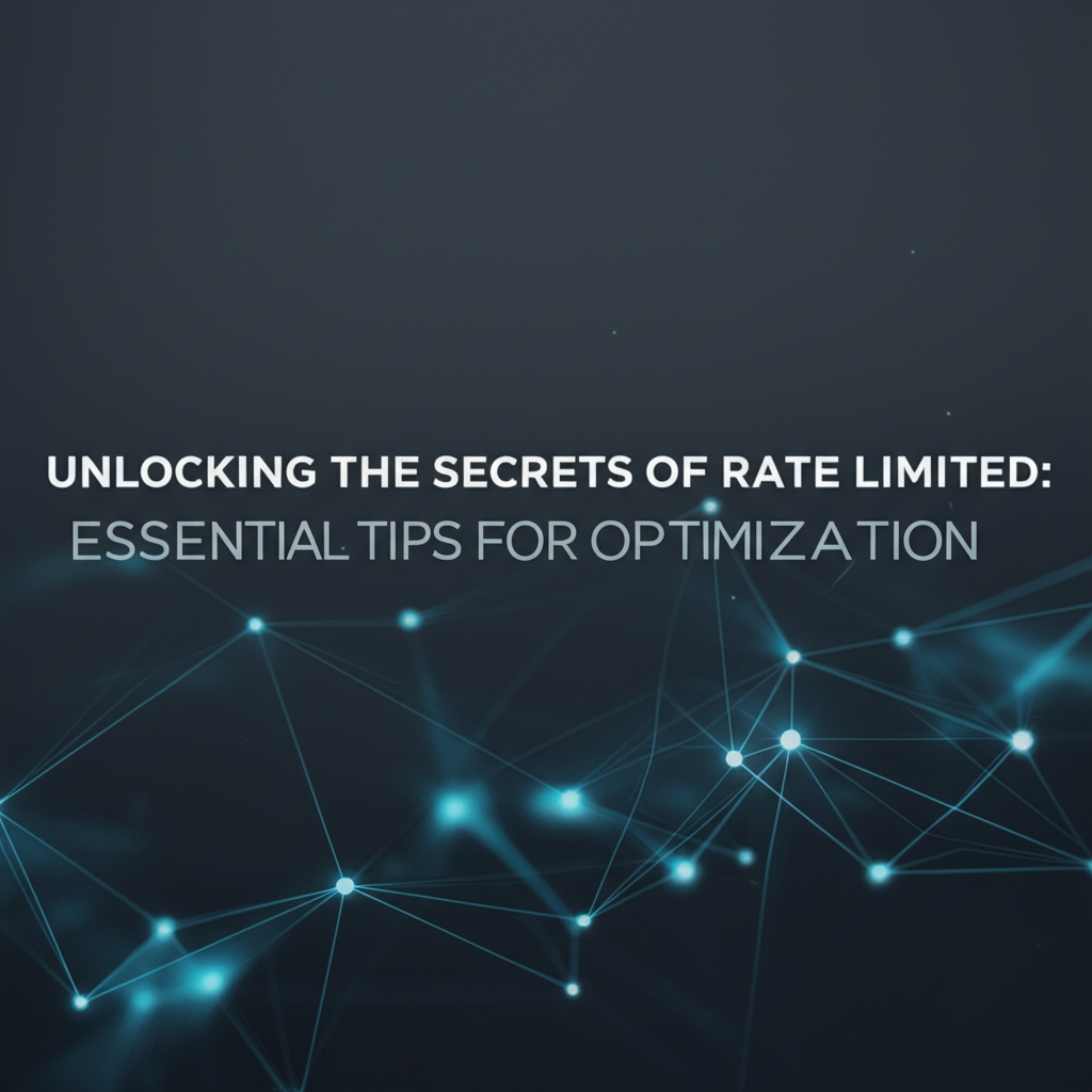 Unlocking the Secrets of Rate Limited: Essential Tips for Optimization