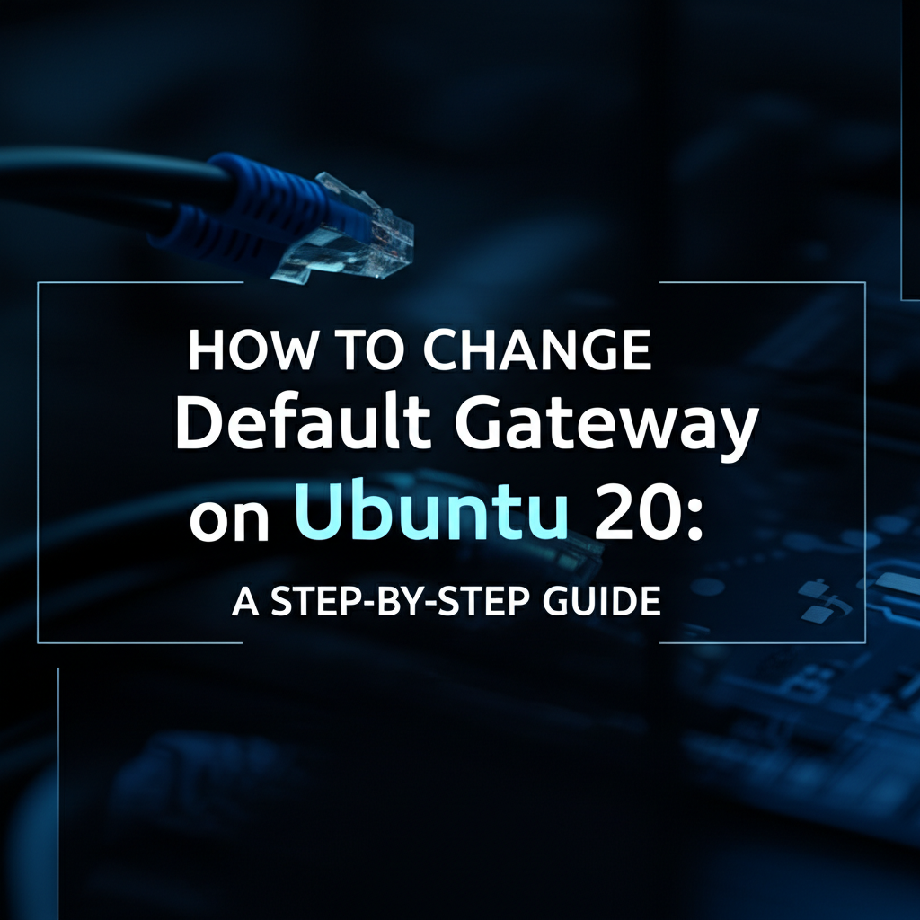 How to Change Default Gateway on Ubuntu 20: A Step-by-Step Guide