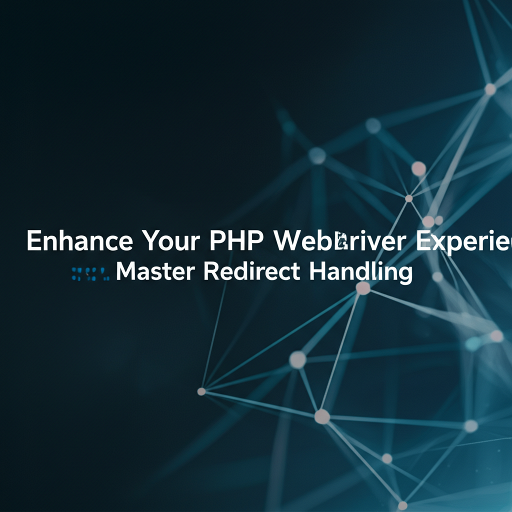 Enhance Your PHP WebDriver Experience: Master Redirect Handling