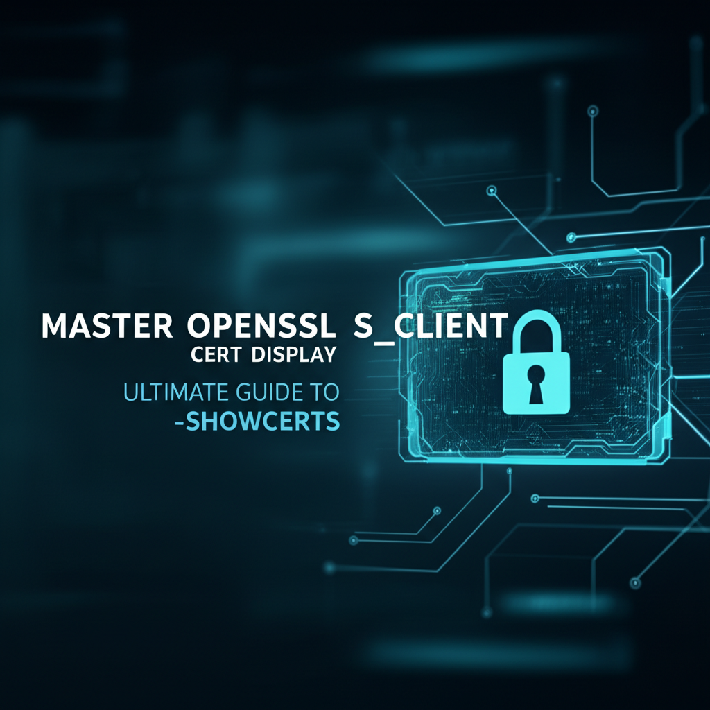 Master OpenSSL S_Client Cert Display: Ultimate Guide to -showcert Insights