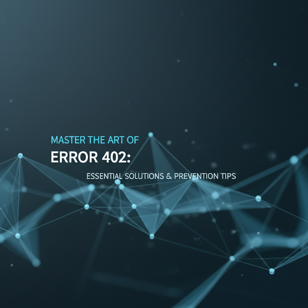 Master the Art of Error 402: Essential Solutions & Prevention Tips