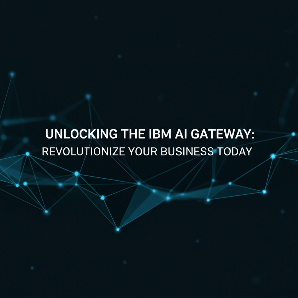 Unlocking the IBM AI Gateway: Revolutionize Your Business Today