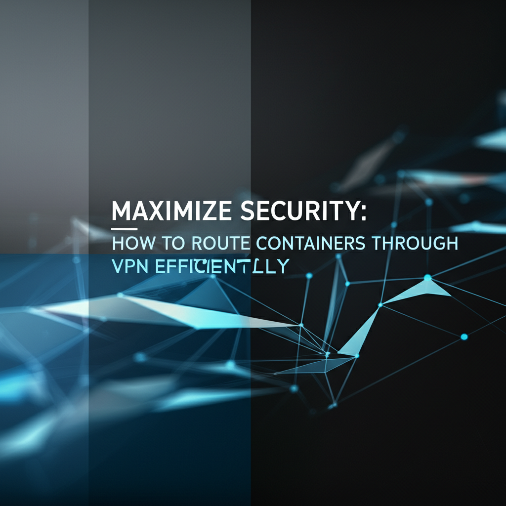 Maximize Security: How to Route Containers Through VPN Efficiently