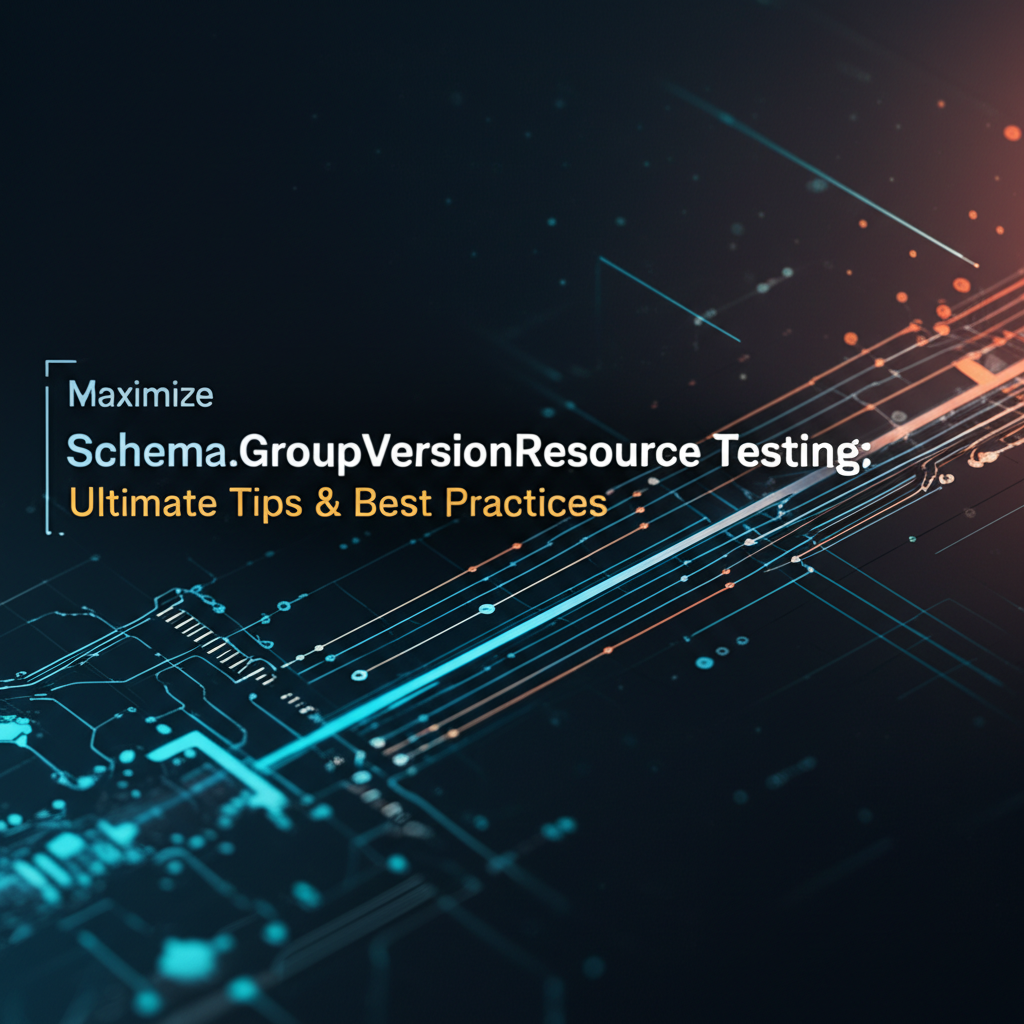 Maximize Schema.GroupVersionResource Testing: Ultimate Tips & Best Practices