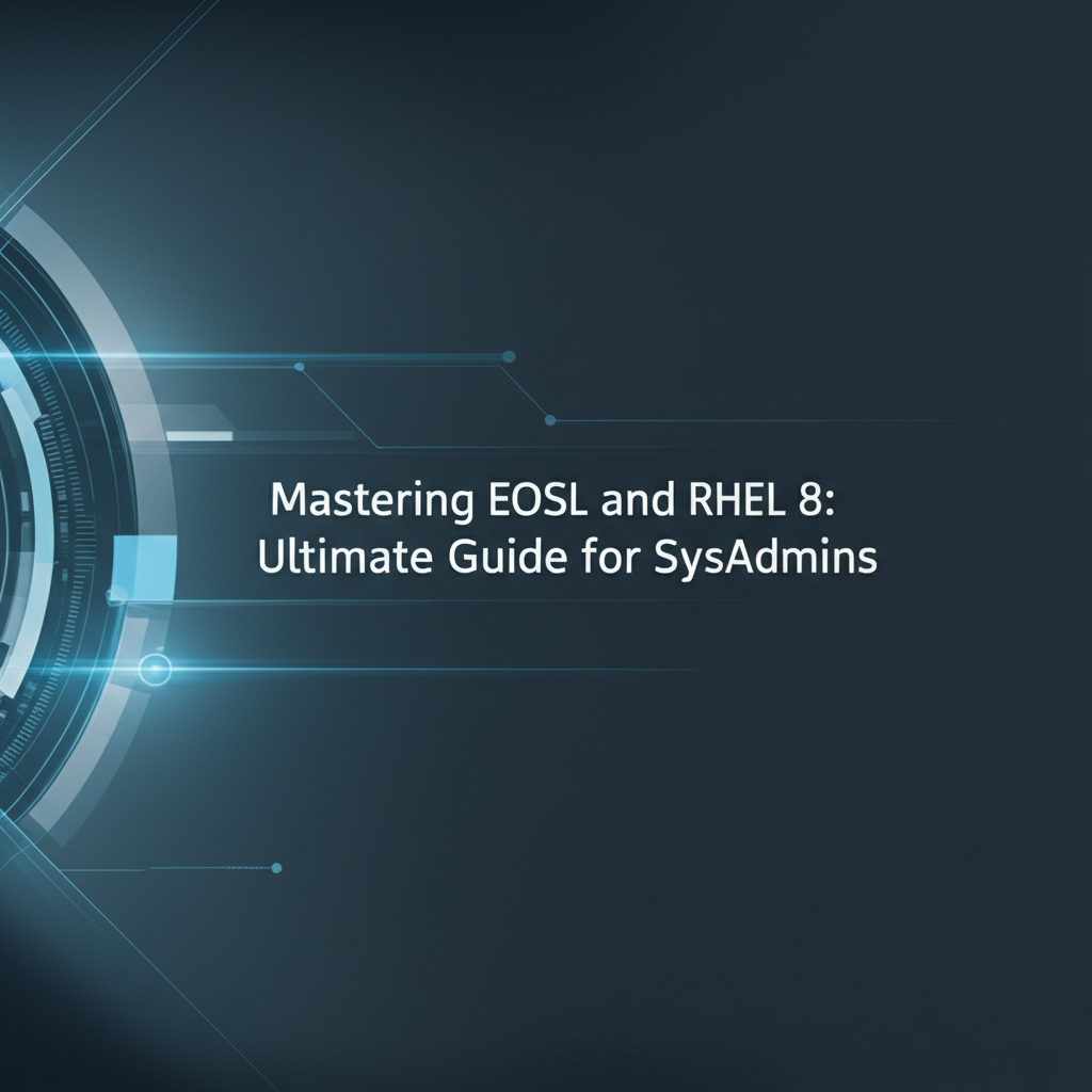 Mastering EOSL and RHEL 8: Ultimate Guide for SysAdmins