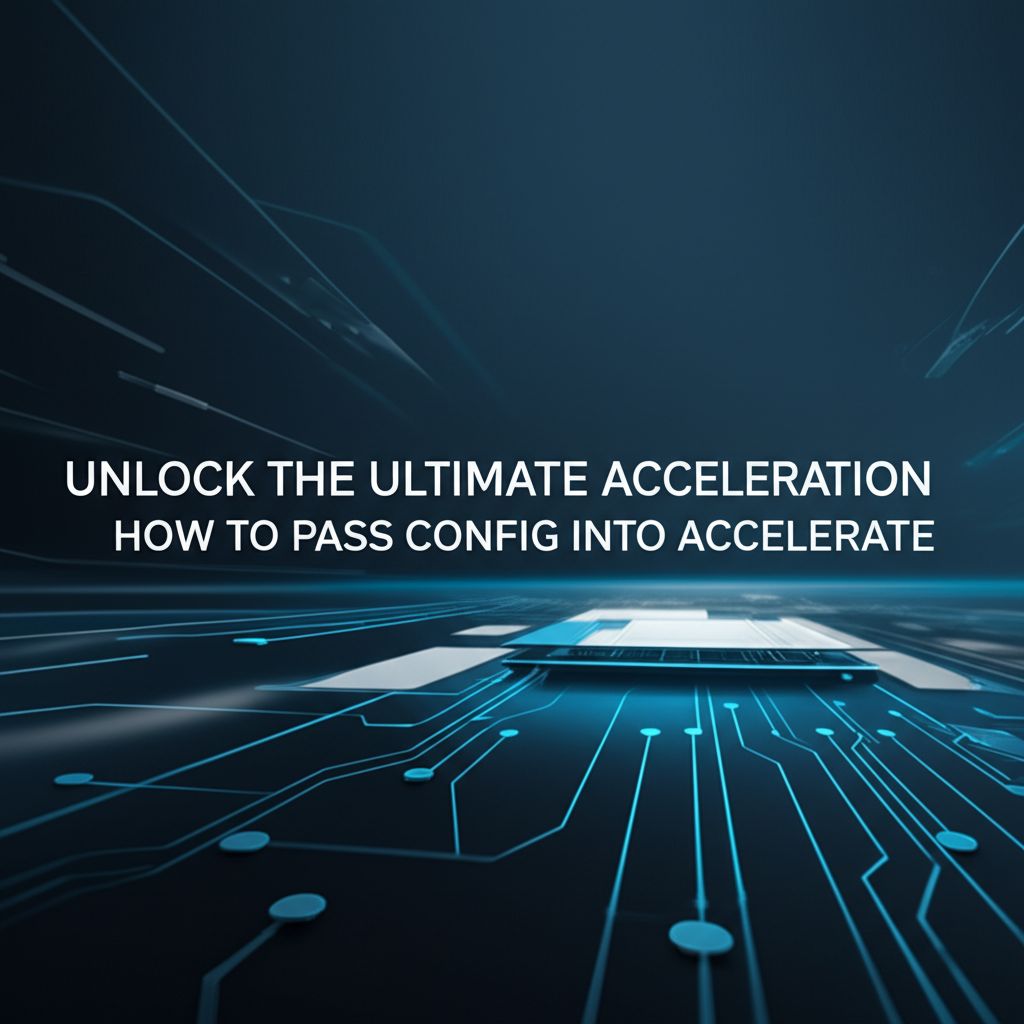 Unlock the Ultimate Acceleration: How to Pass Config into Accelerate
