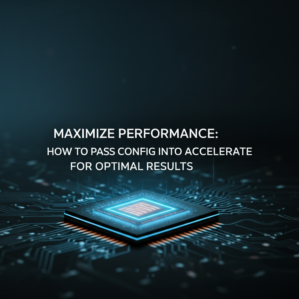 Maximize Performance: How to Pass Config into Accelerate for Optimal Results