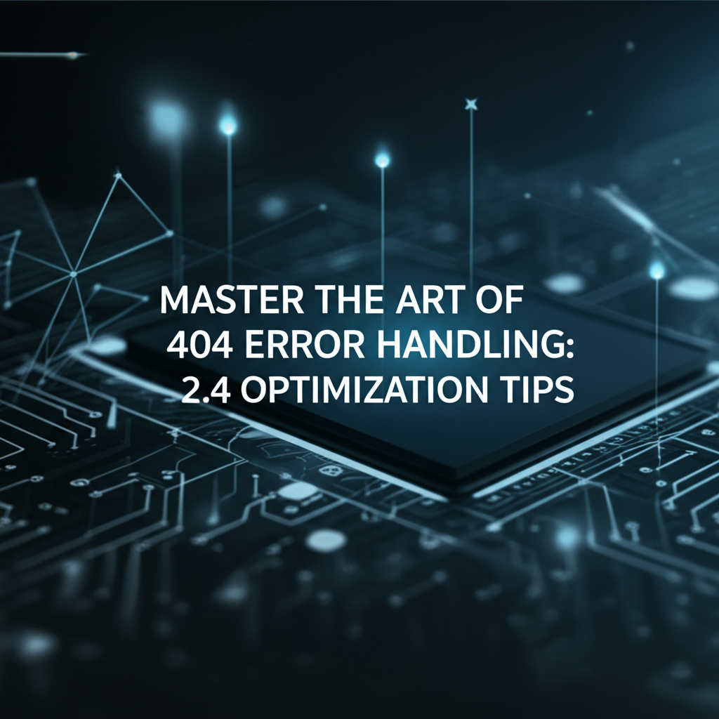 Master the Art of 404 Error Handling: 2.4 Optimization Tips