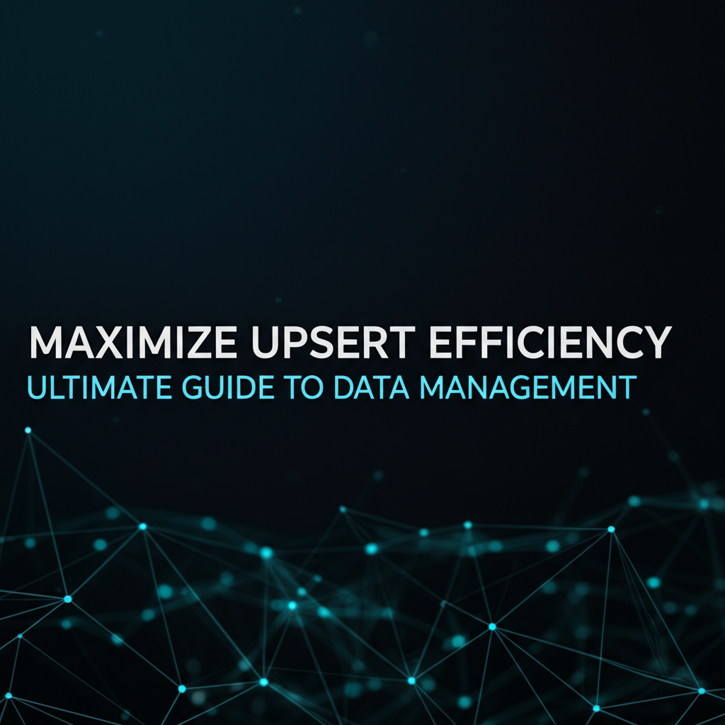 Maximize Upsert Efficiency: Ultimate Guide to Data Management