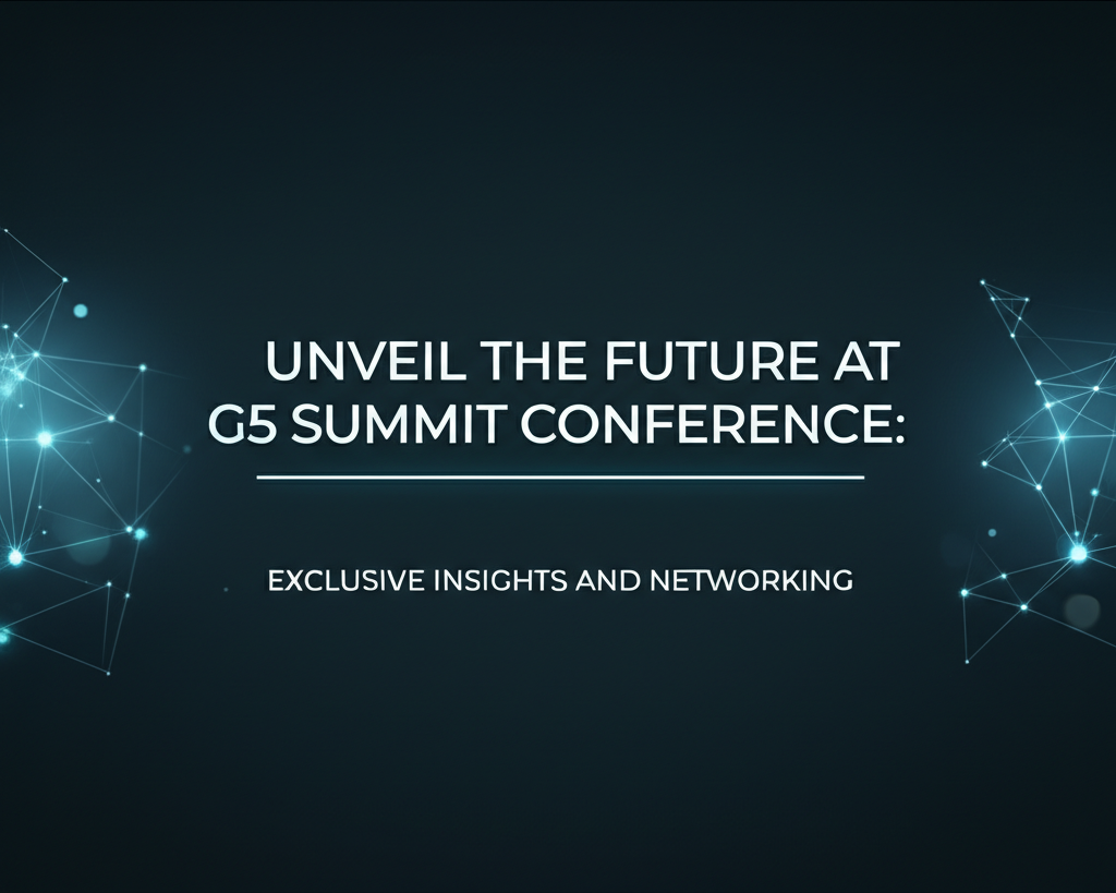 Unveil the Future at G5 Summit Conference: Exclusive Insights and Networking