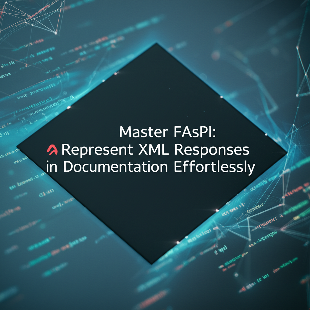 Master FastAPI: Represent XML Responses in Documentation Effortlessly