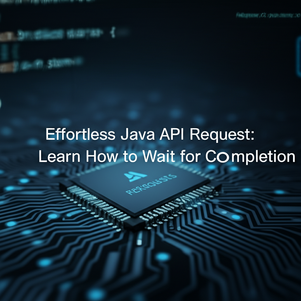 Effortless Java API Request: Learn How to Wait for Completion