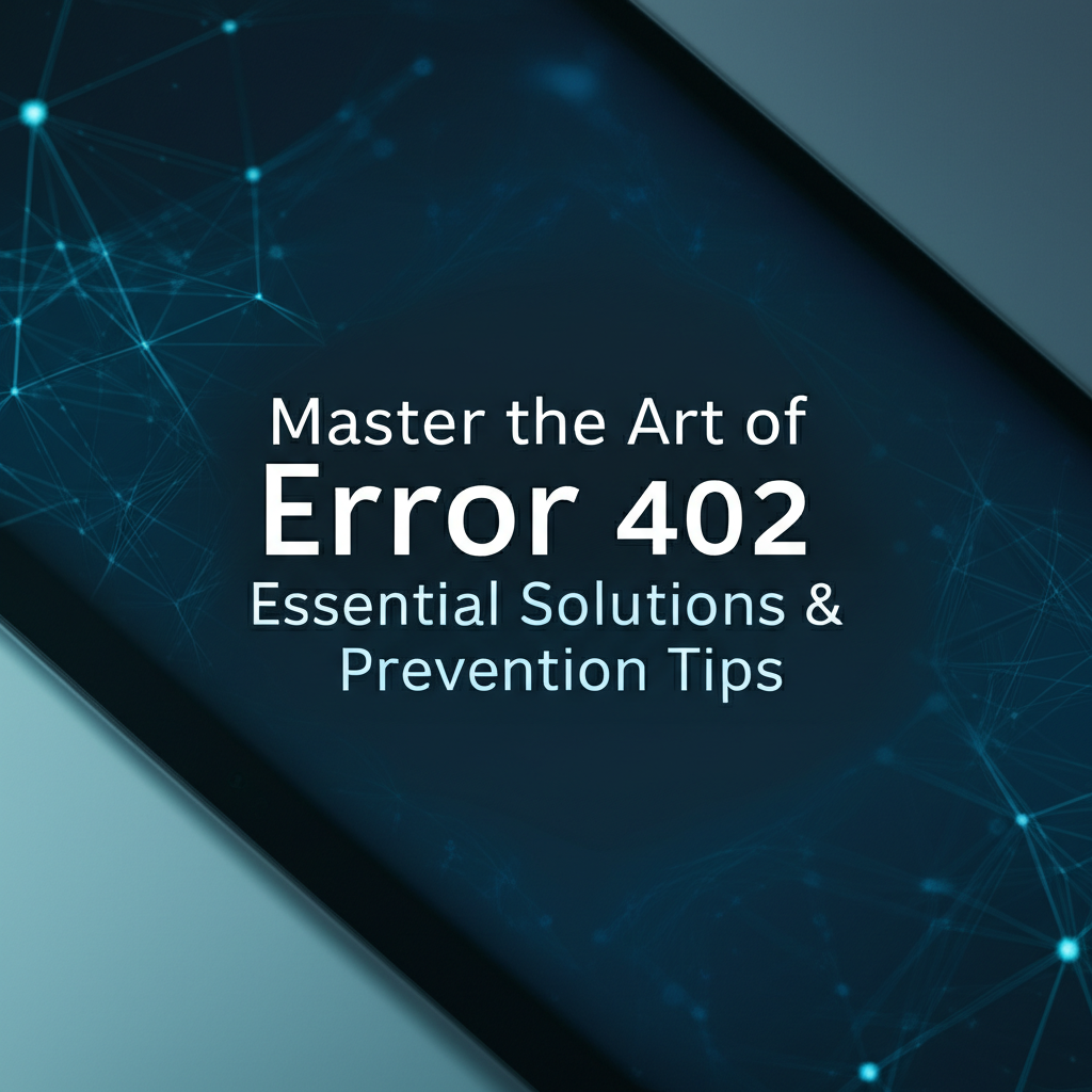 Master the Art of Error 402: Essential Solutions & Prevention Tips