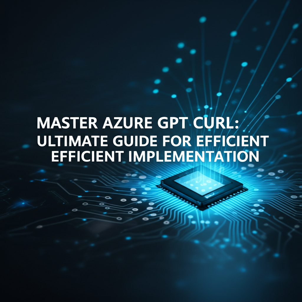 Master Azure GPT CURL: Ultimate Guide for Efficient Implementation
