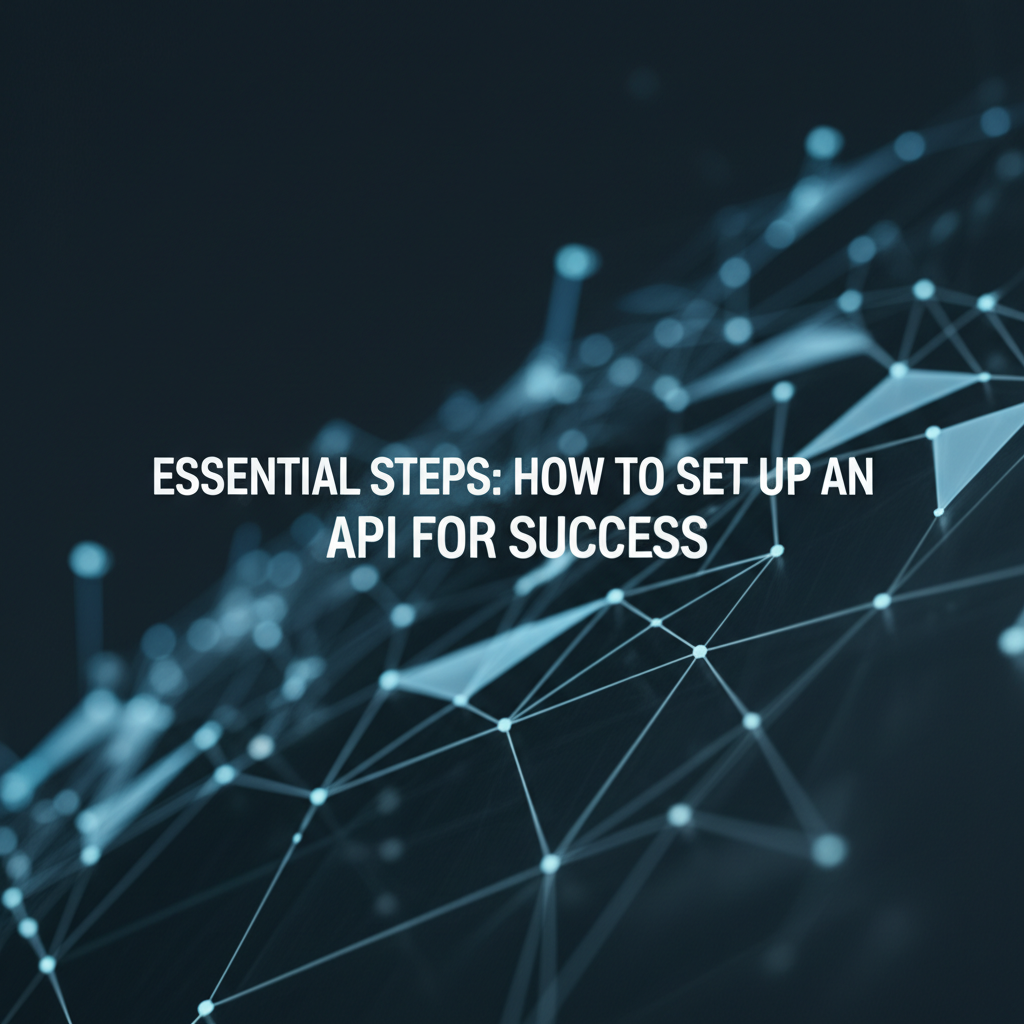 Essential Steps: How to Set Up an API for Success