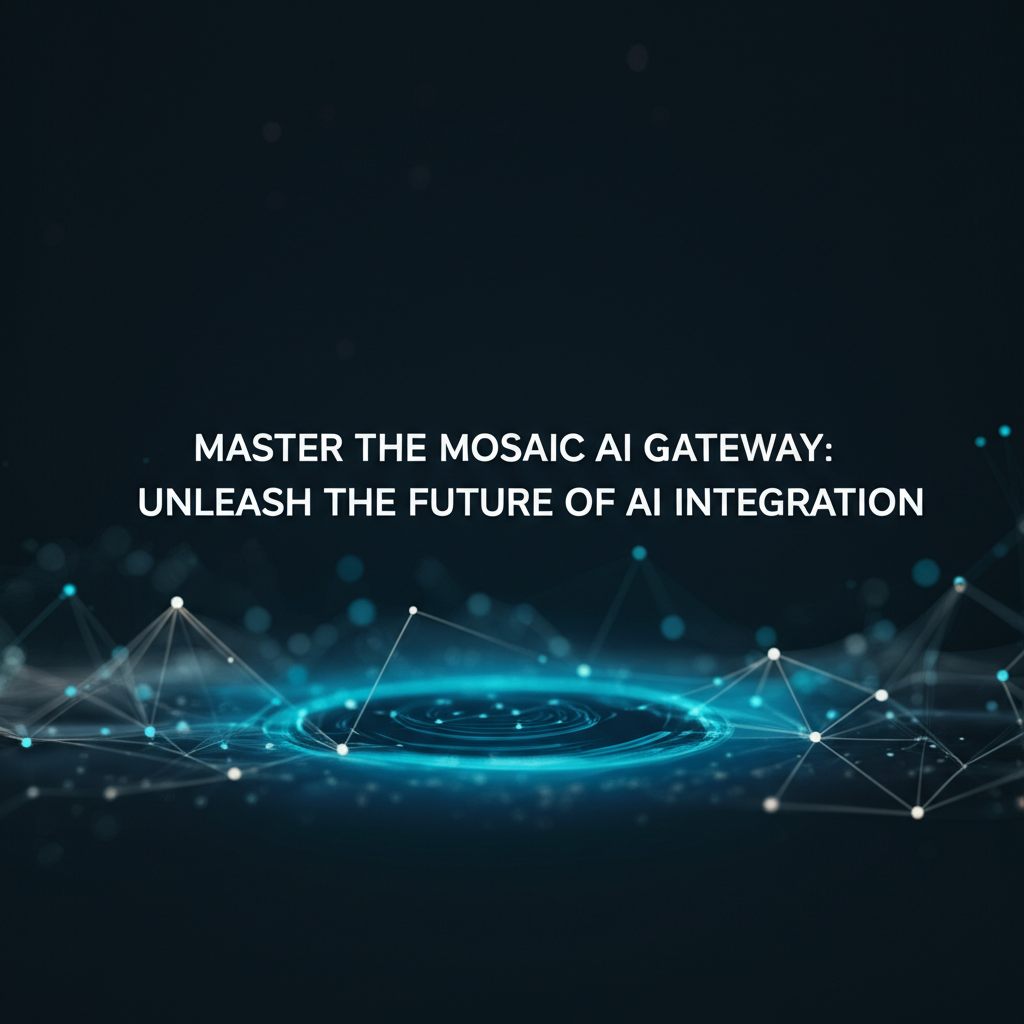 Master the Mosaic AI Gateway: Unleash the Future of AI Integration