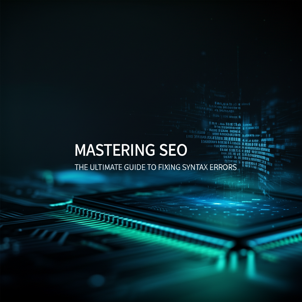 Mastering SEO: The Ultimate Guide to Fixing Syntax Errors