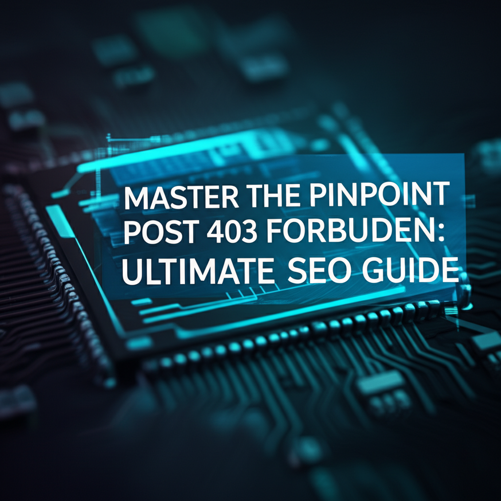 Master the Pinpoint Post 403 Forbidden: Ultimate SEO Guide