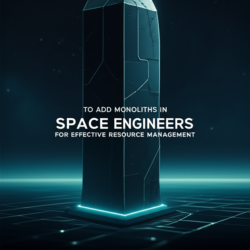 How to Add Monoliths in Space Engineers for Effective Resource Management