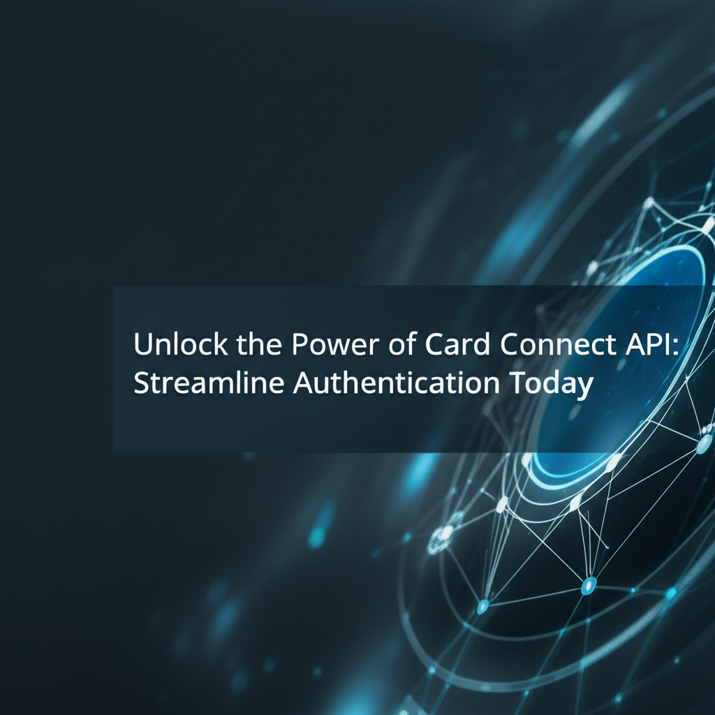 Unlock the Power of Card Connect API: Streamline Authentication Today