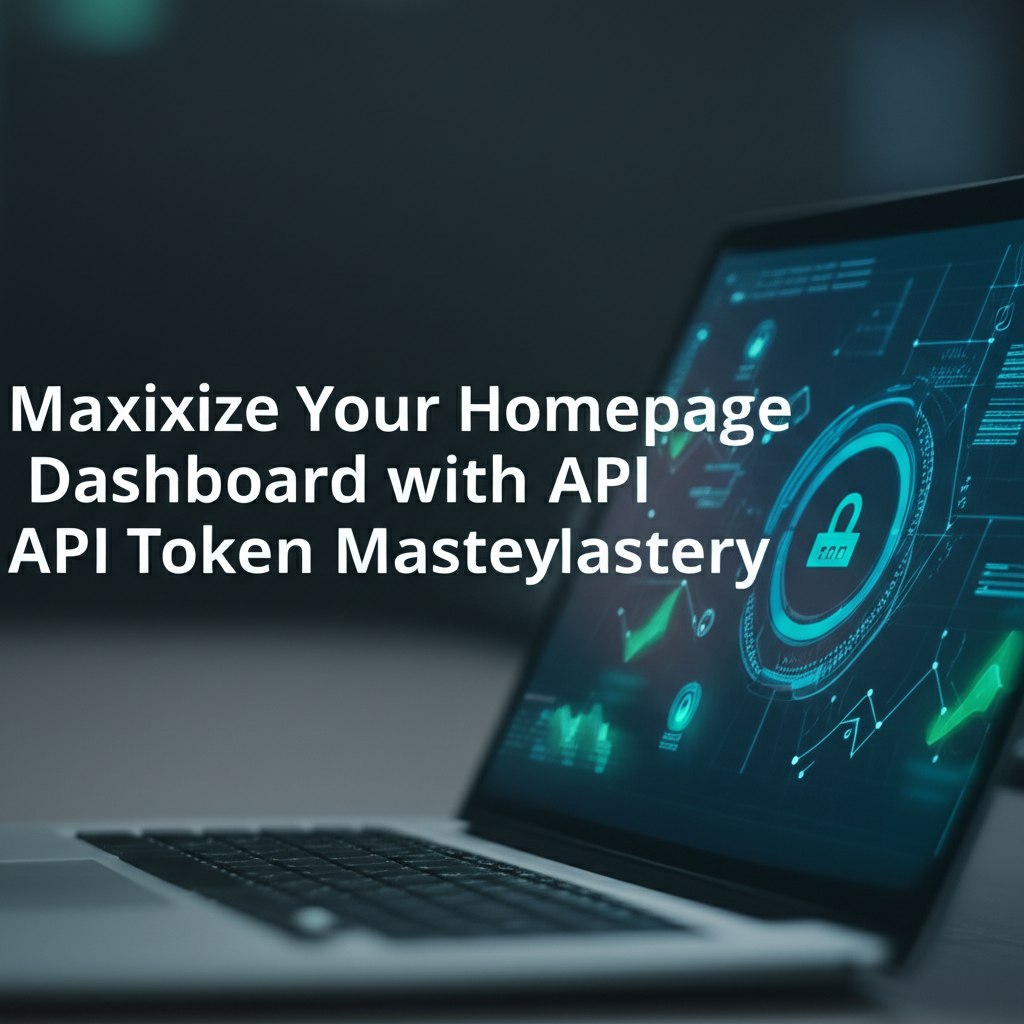Maximize Your Homepage Dashboard with API Token Mastery