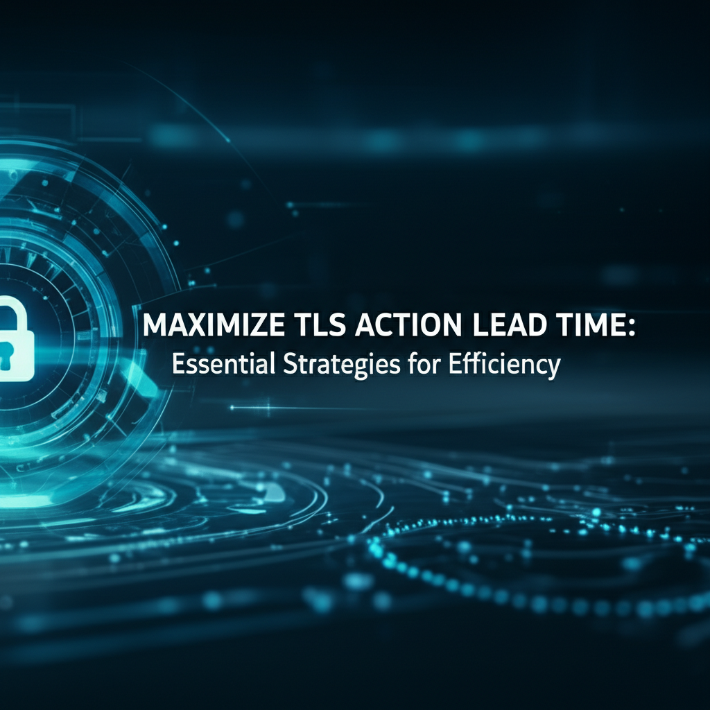 Maximize TLS Action Lead Time: Essential Strategies for Efficiency