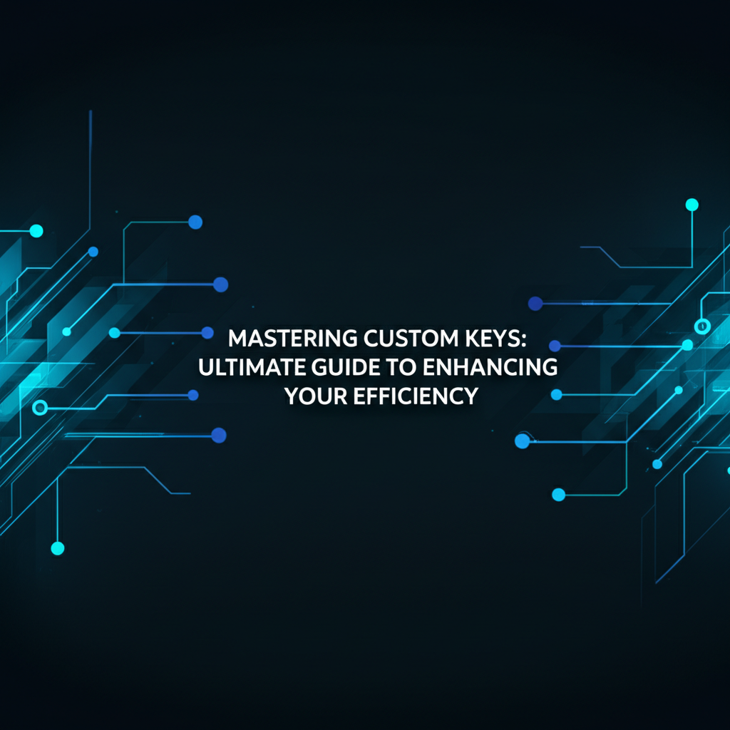 Mastering Custom Keys: Ultimate Guide to Enhancing Your Efficiency