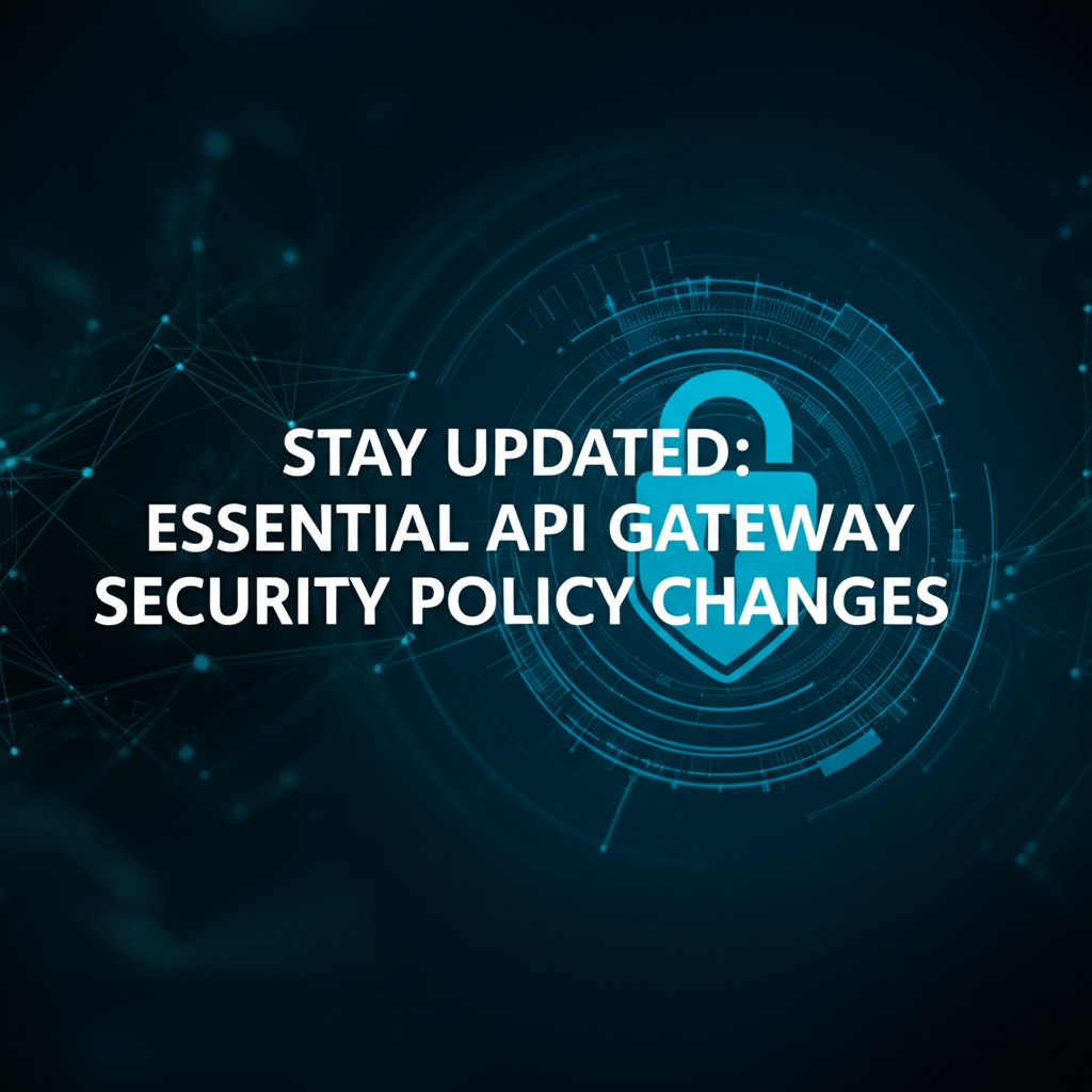 Stay Updated: Essential API Gateway Security Policy Changes