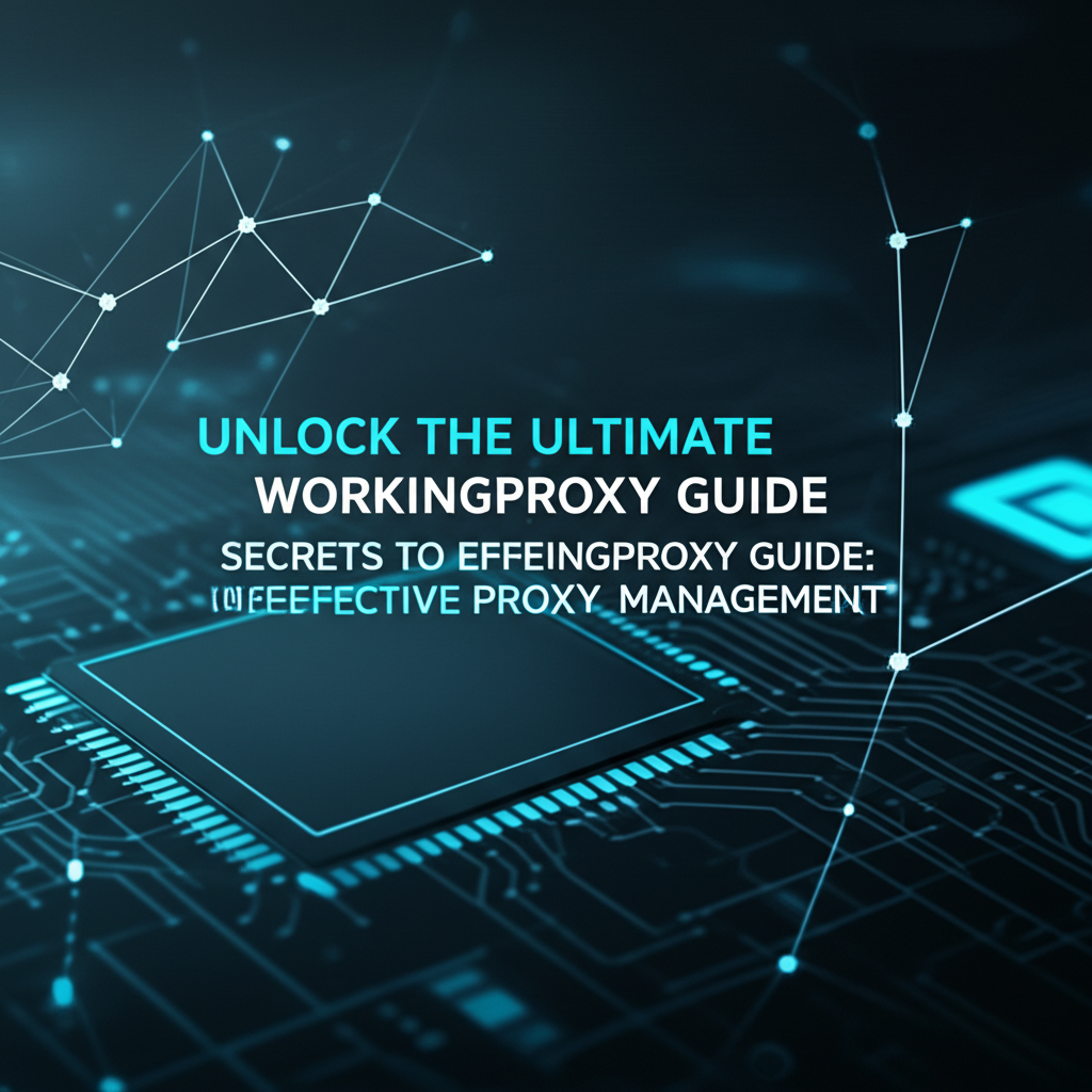 Unlock the Ultimate WorkingProxy Guide: Secrets to Effective Proxy Management