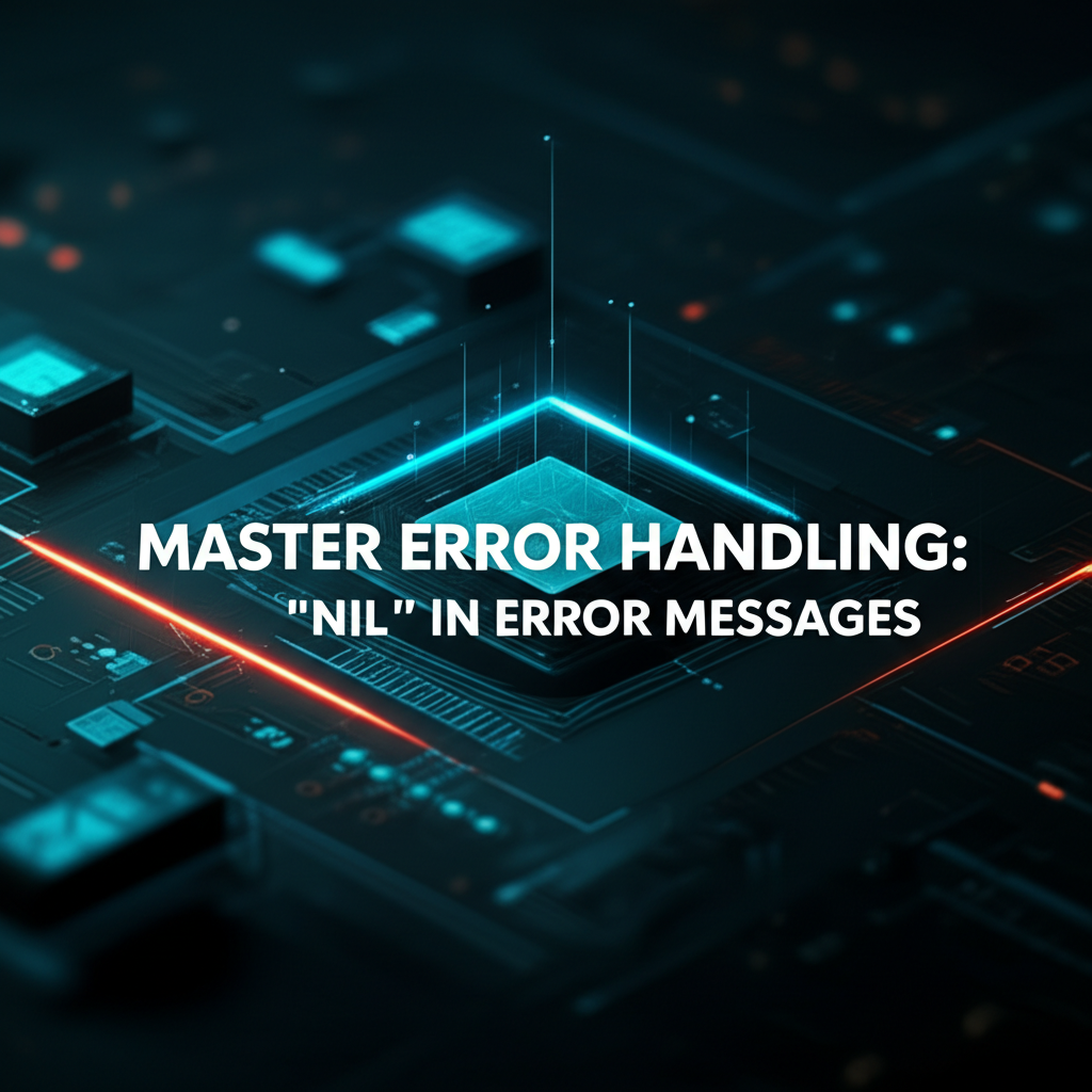 Master Error Handling: Understanding 'nil' in Error Messages