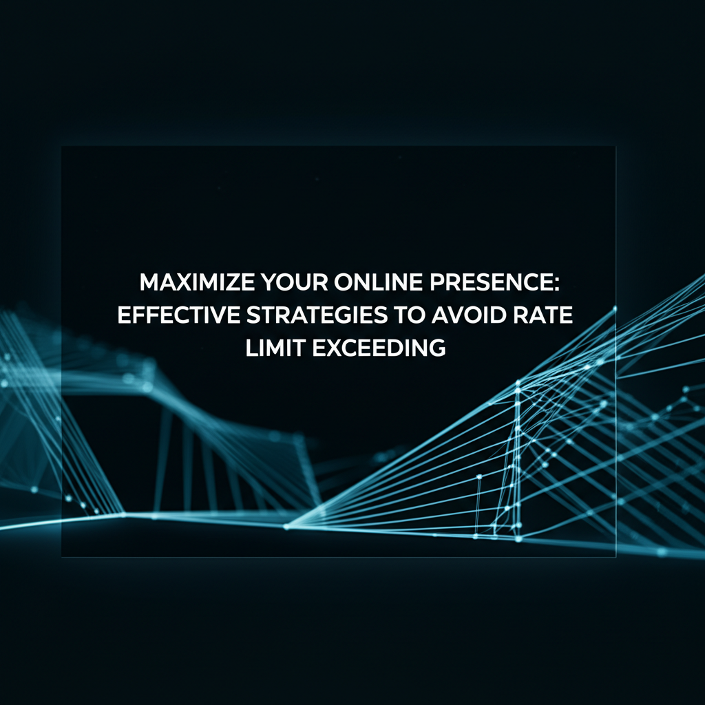 Maximize Your Online Presence: Effective Strategies to Avoid Rate Limit Exceeding