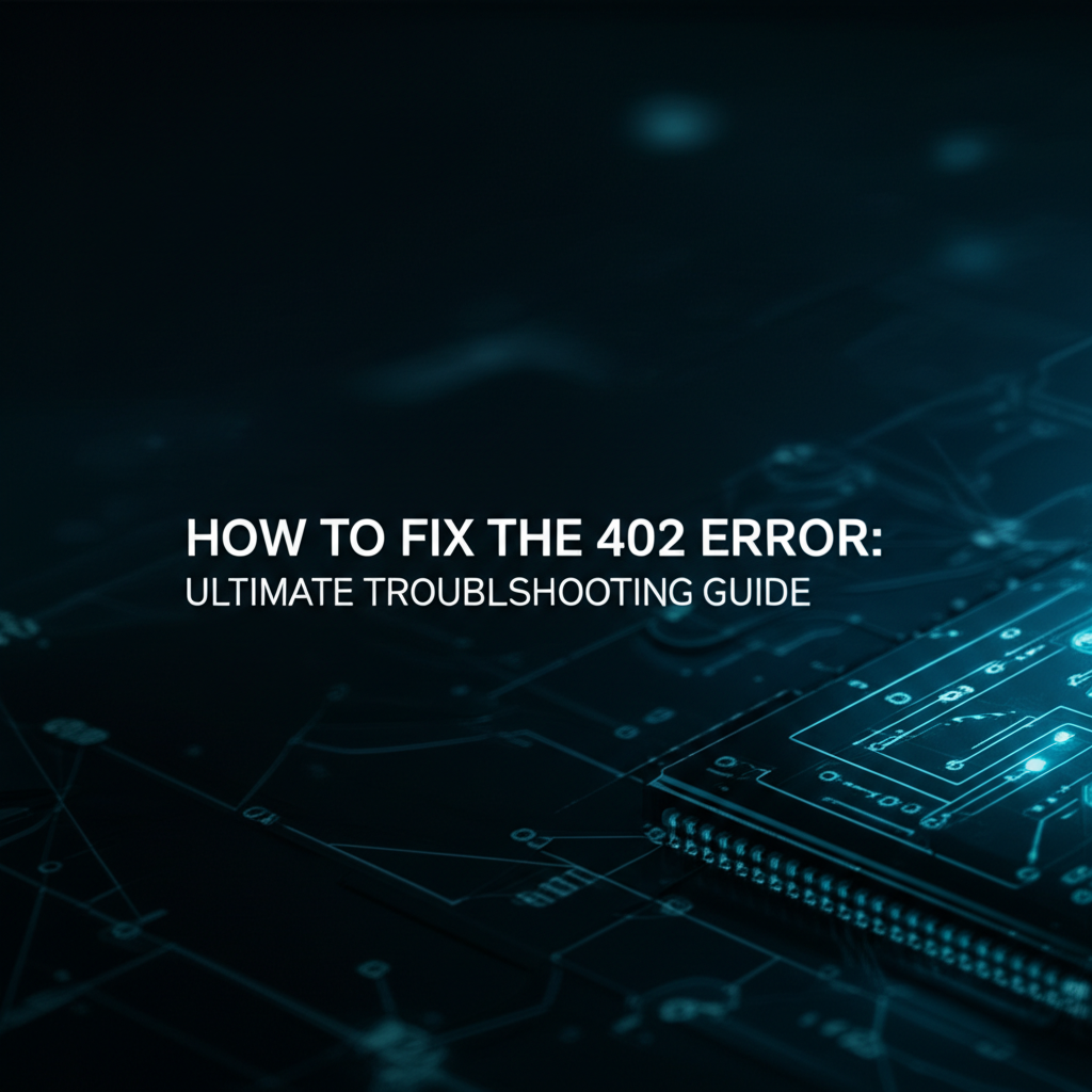 How to Fix the 402 Error: Ultimate Troubleshooting Guide