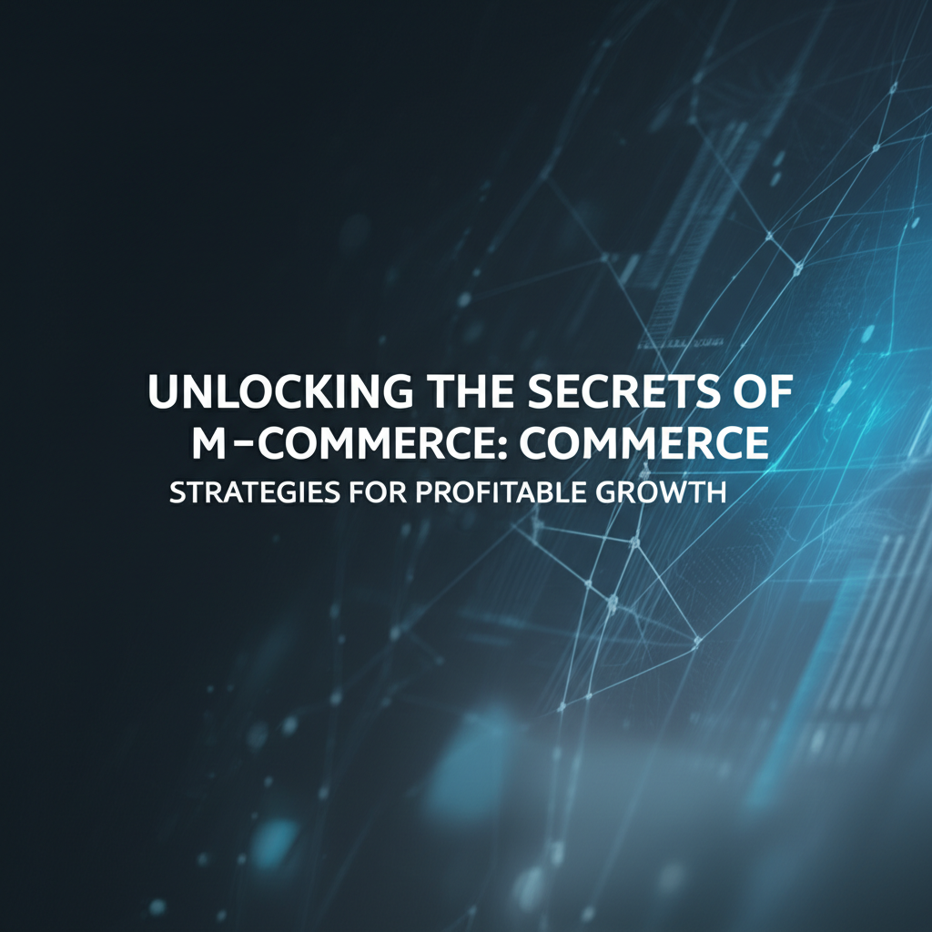 Unlocking the Secrets of M-Commerce: Strategies for Profitable Growth