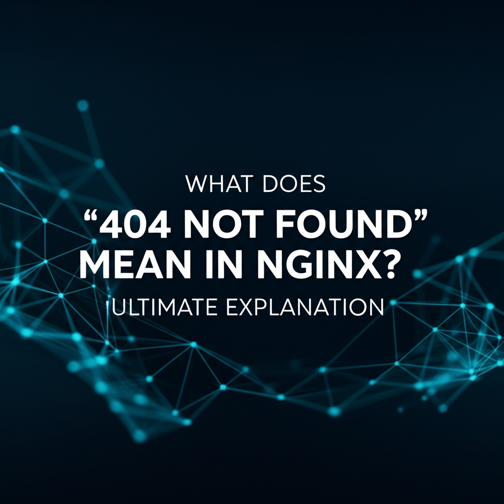 What Does "404 Not Found" Mean in NGINX? Ultimate Explanation