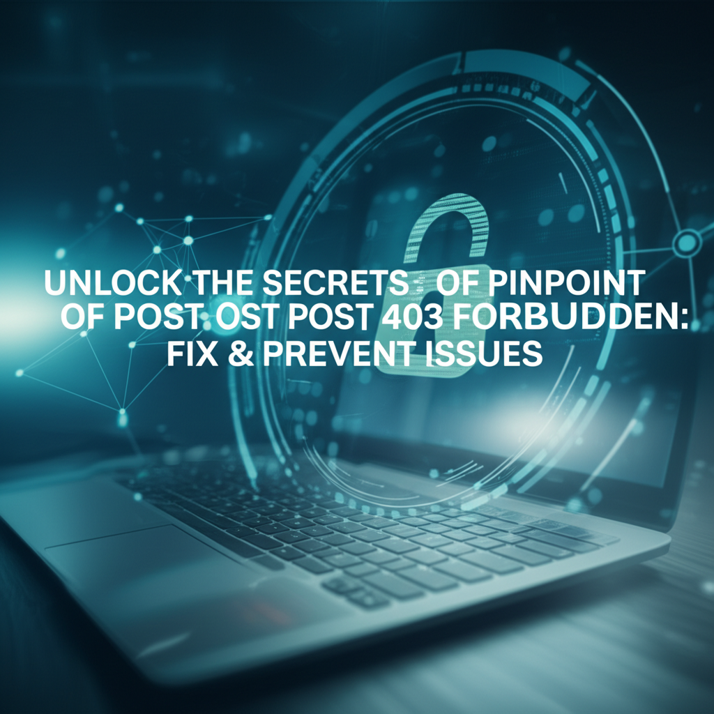 Unlock the Secrets of Pinpoint Post 403 Forbidden: Fix & Prevent Issues