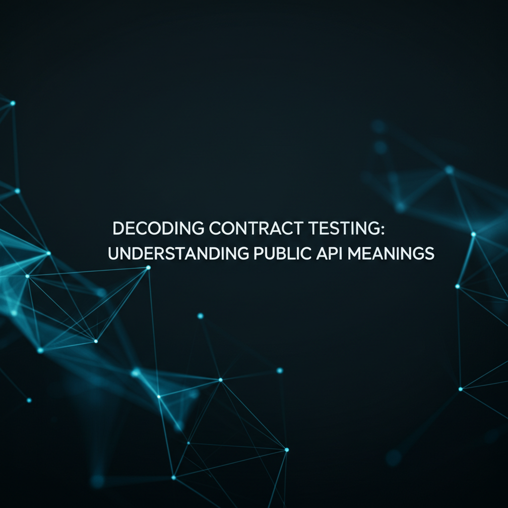 Decoding Contract Testing: Understanding Public API Meanings