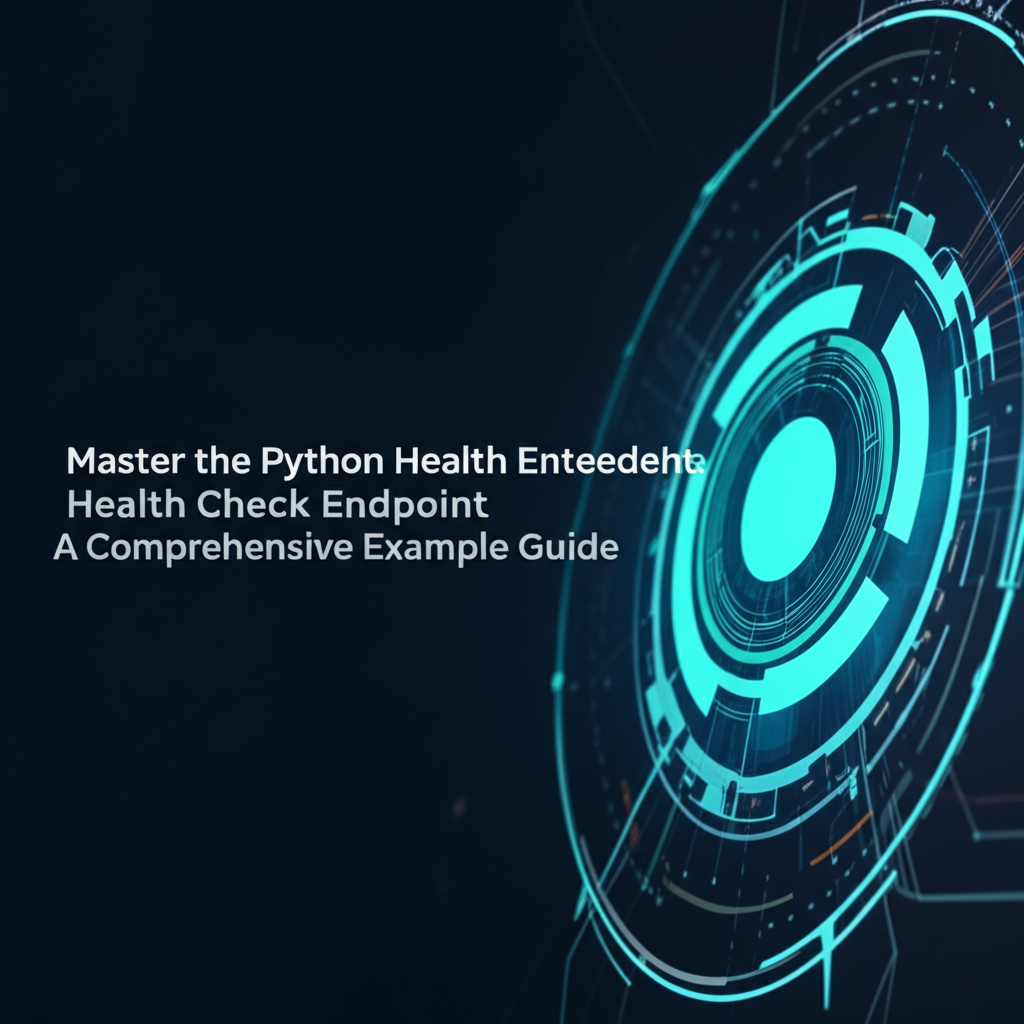 Master the Python Health Check Endpoint: A Comprehensive Example Guide